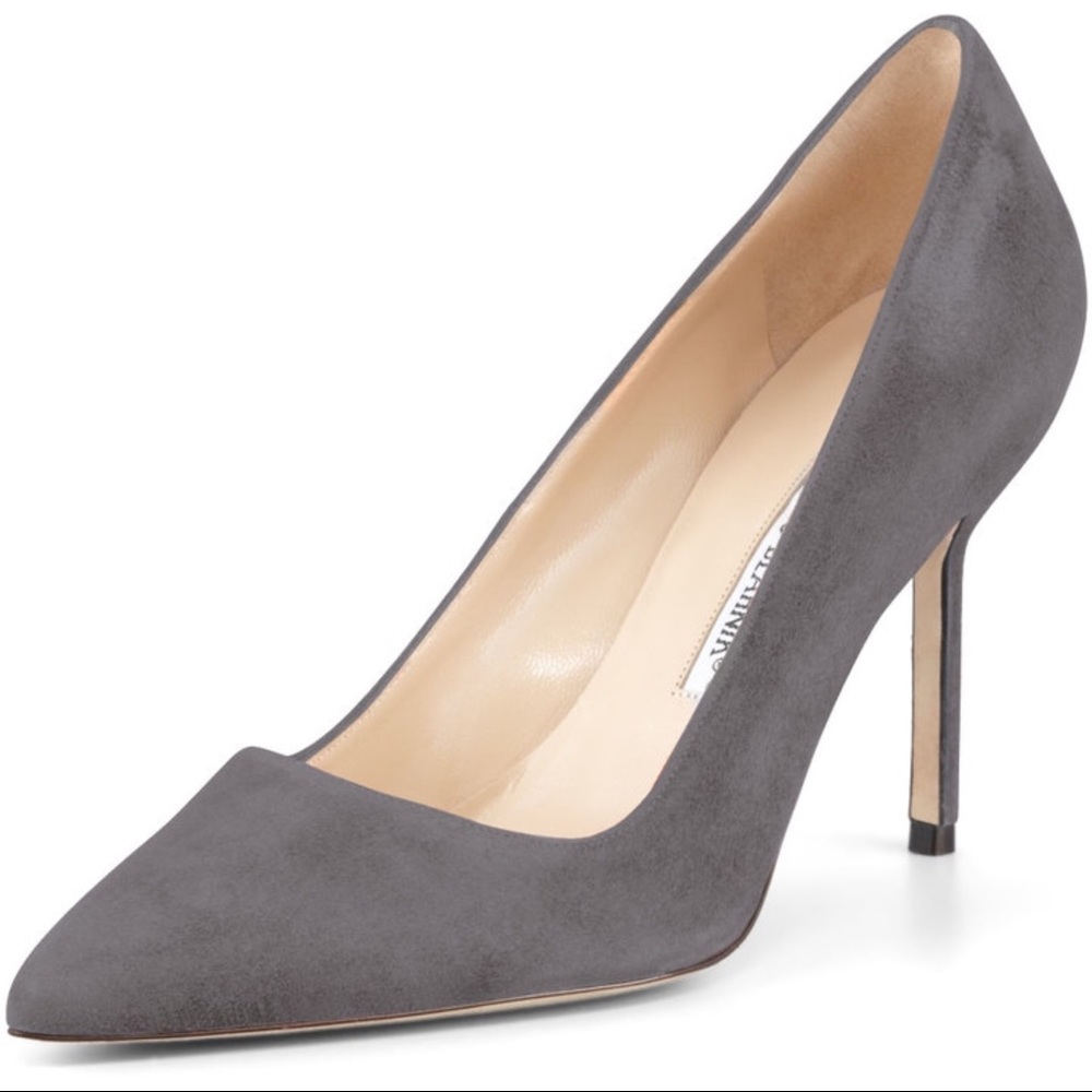 Gray Suede Women's Pump